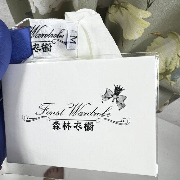 Forest Wardrobe NWT Womens M Floral Halter Midi Dress Ruffle Corset Back Retro - Picture 13 of 16